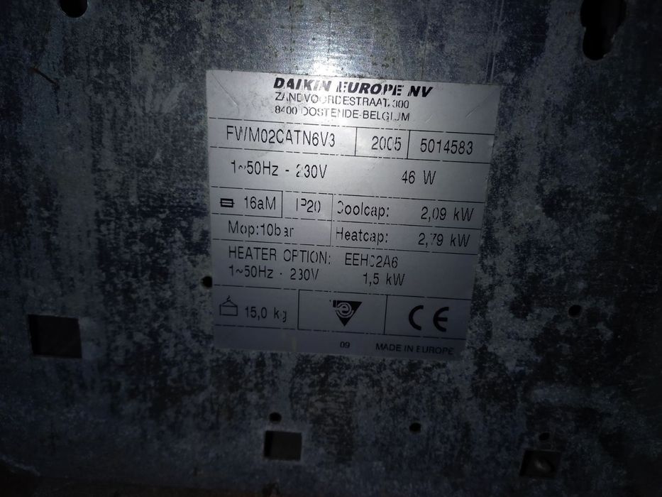 Фанкойлы Daikin завод европа