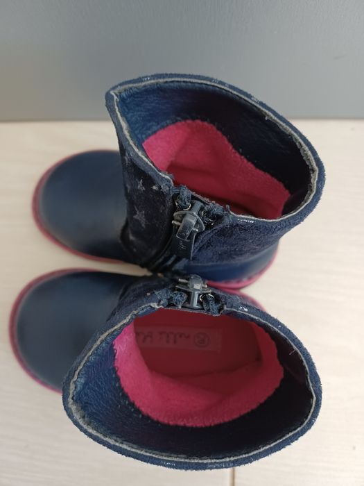 Botki kozaki nelli blu CCC 20 granatowe