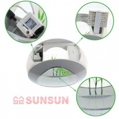 Акваріум SunSun YA-02 білий, 6 л 34х16х32 см