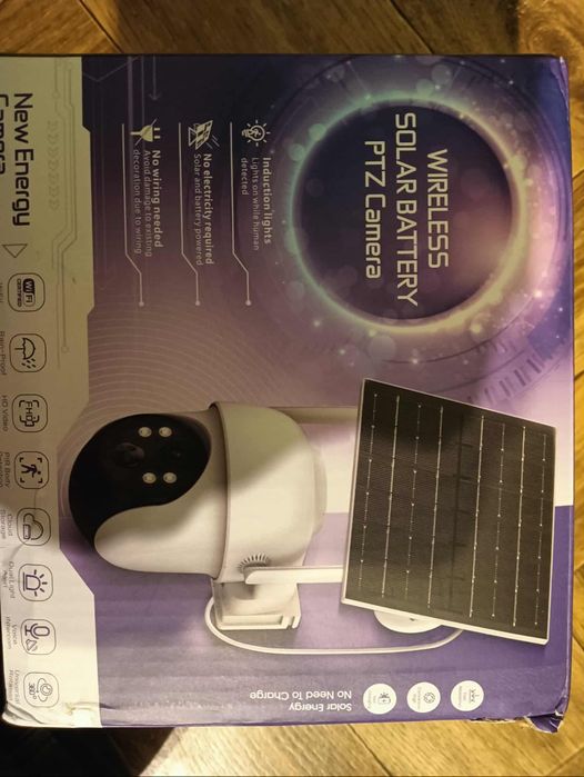 Kamera z panelem solarnym nowa