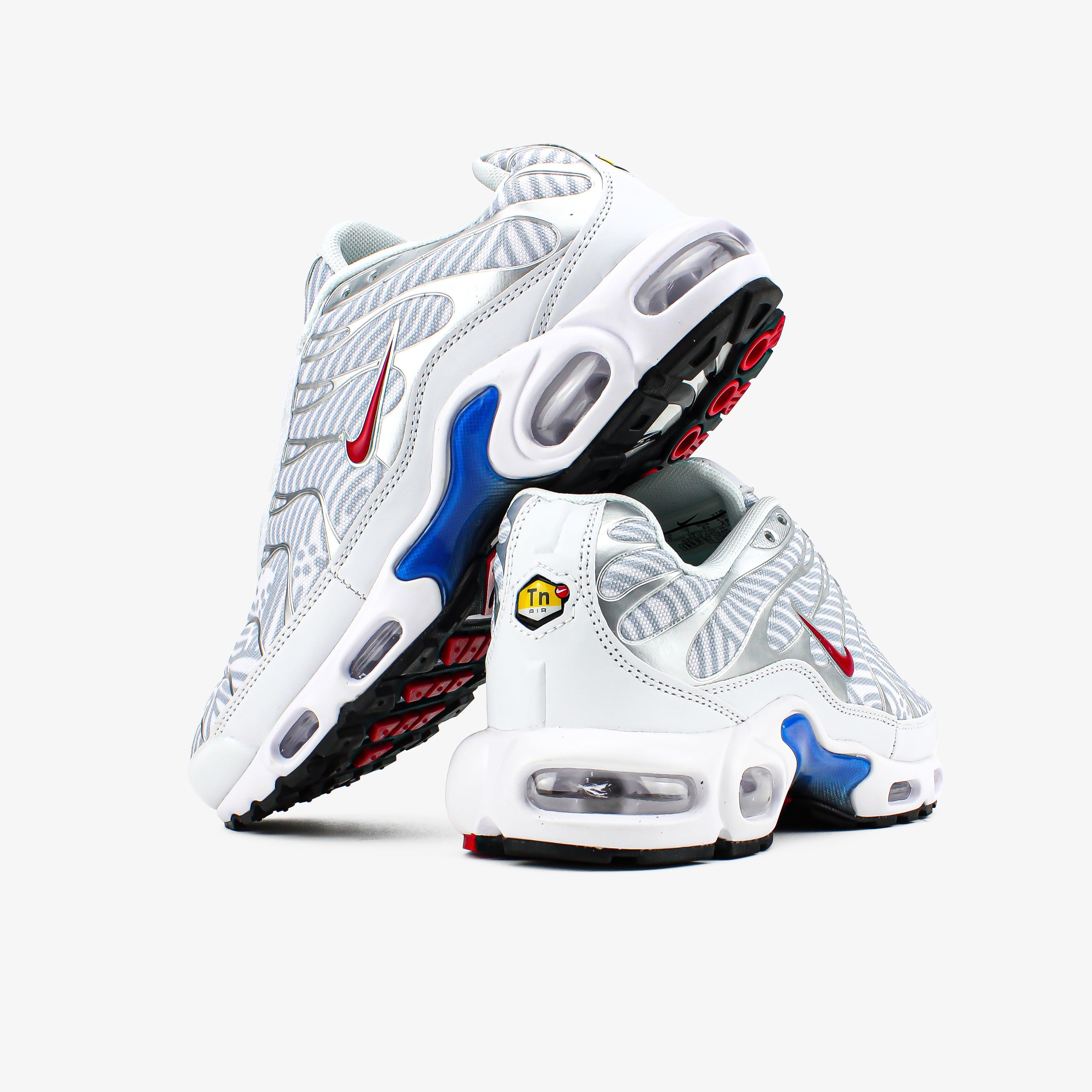 Мужские кроссовки Nike Air Max Plus White University Red (GS) 41-45