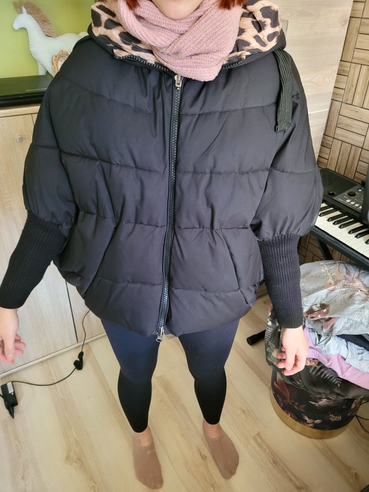Kurtka dwustronna w panterkę Glamour