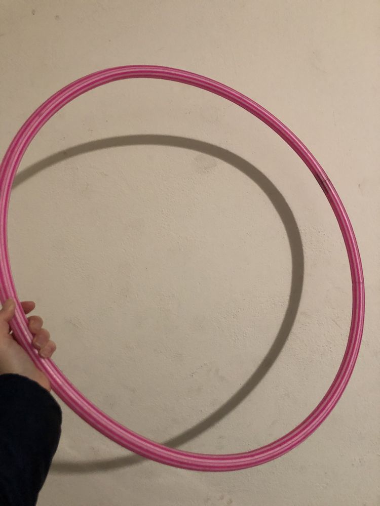 Różowe hula hop średnica ok.100 cm