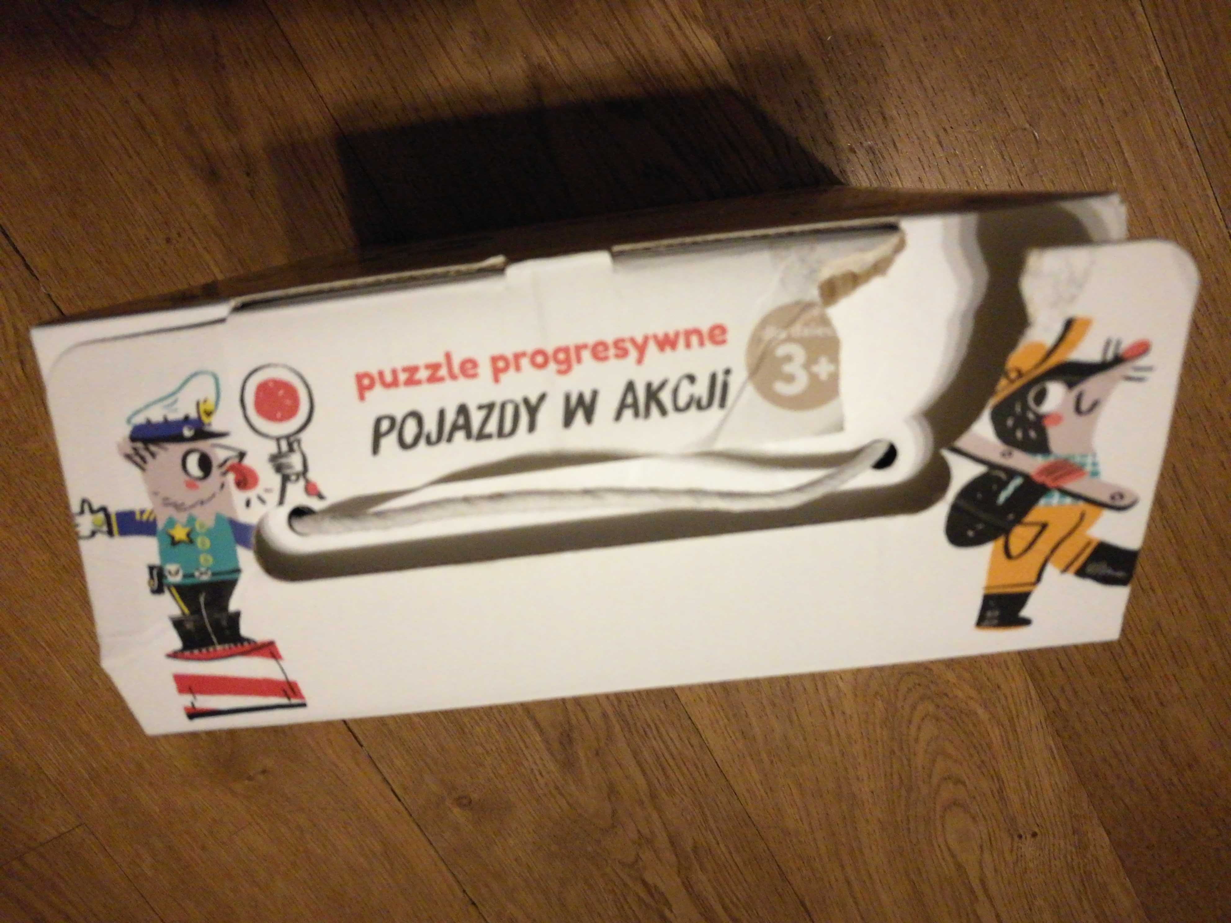 Czuczu Pojazdy w akcji. Puzzle z figurkami