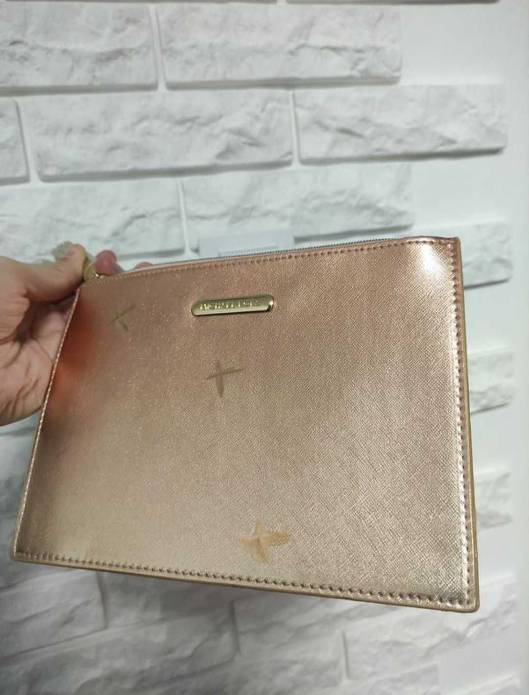 Michael Kors оригінал косметичка міні клатч сумочка золота гаманець