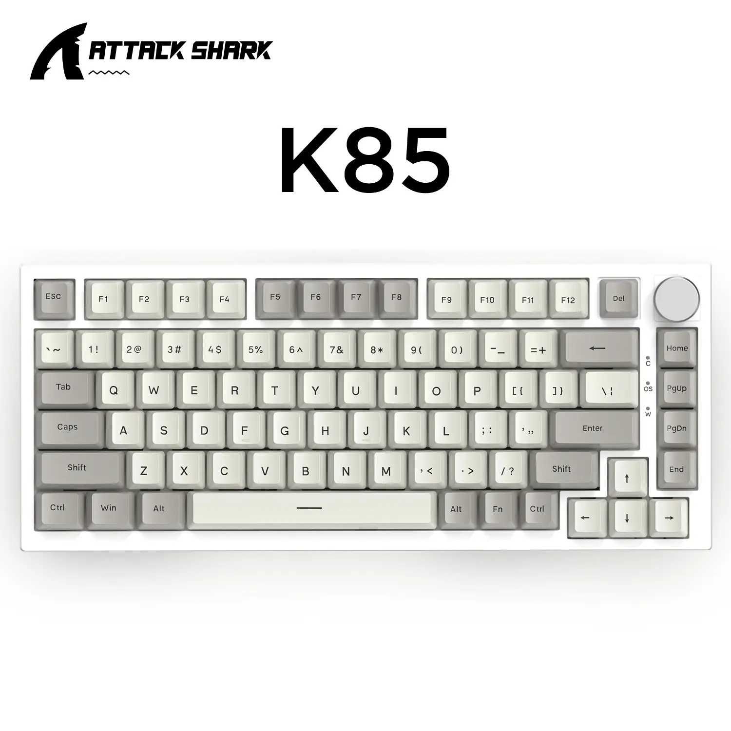 Магнітна клавіатура Attack Shark K85 Rapid Trigger Магнітні свічі RGB