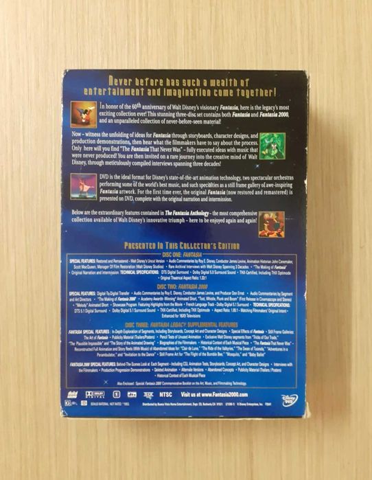 The Fantasia Anthology - Walt Disney (3 DVD)