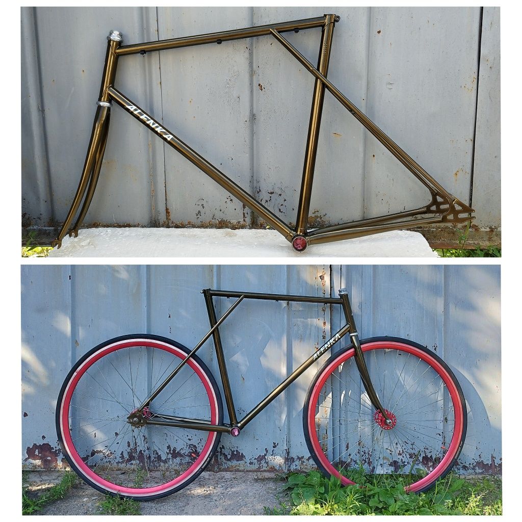 Синглспид фикс fixed ХВЗ Старт-Шоссе рама велосипед singlespeed