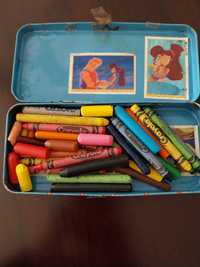 Lote caixa Minnie + lápis de cera