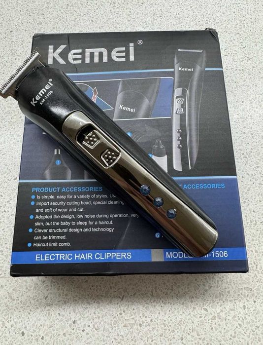 Тример машинка для стрижки 3-в-1 Kemei KM-1506