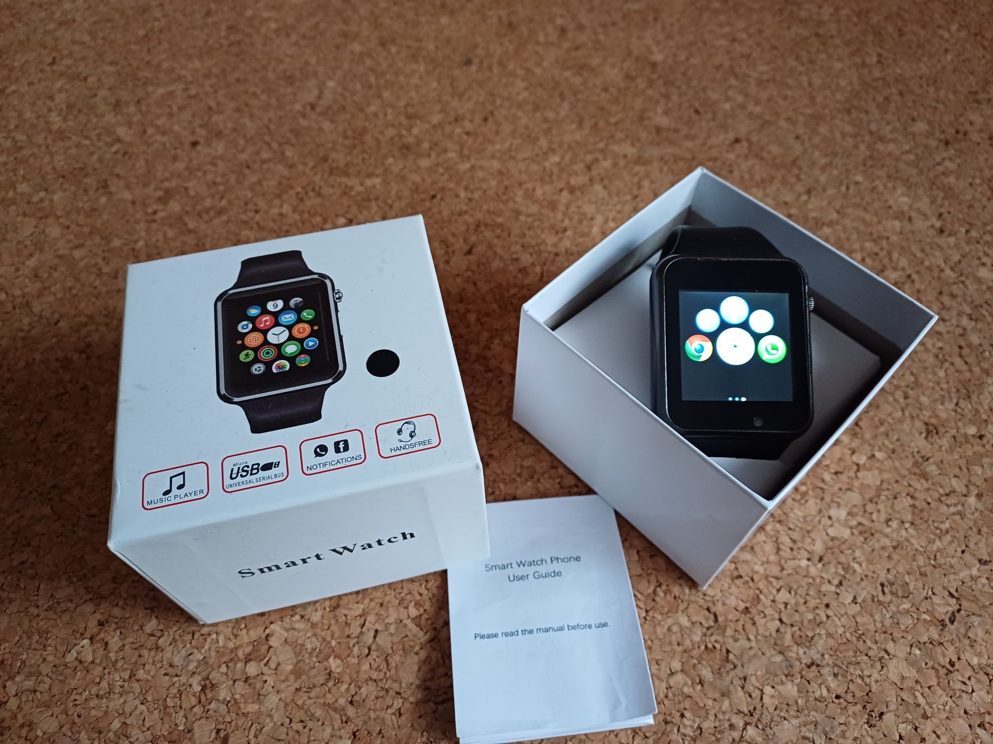 Smartwatch, relógio. Cartão Sim, câmera, Bluetooth, calculadora...