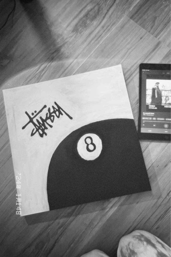 Картина stussy 8 ball