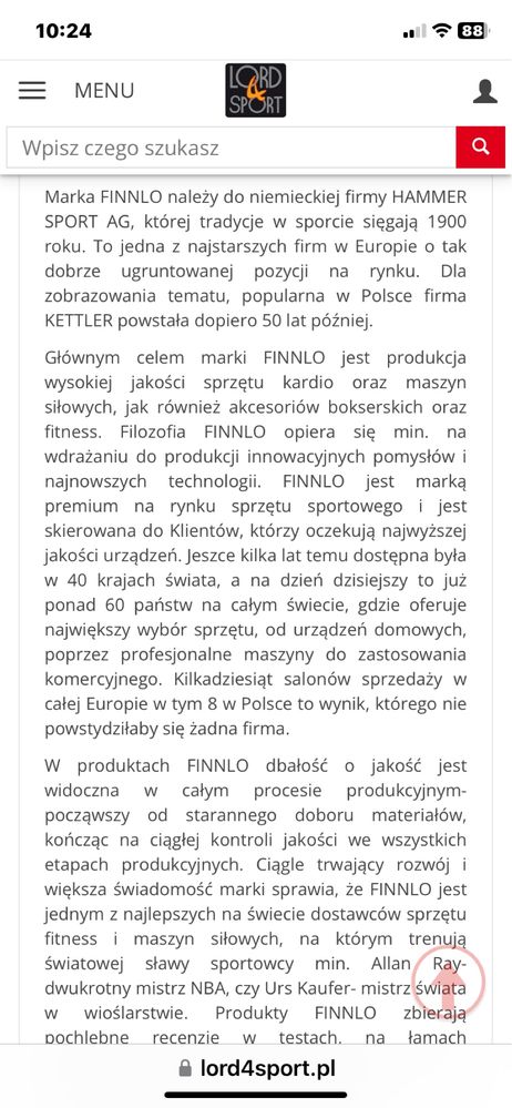 Orbitrek Finnlo Ellypsis E 3000 jak nowy
