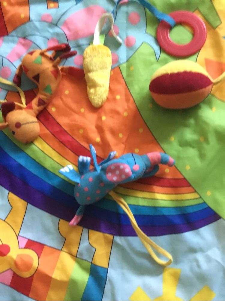 Розвиваючий килимок та іграшки,розвивающий коврик игрушки