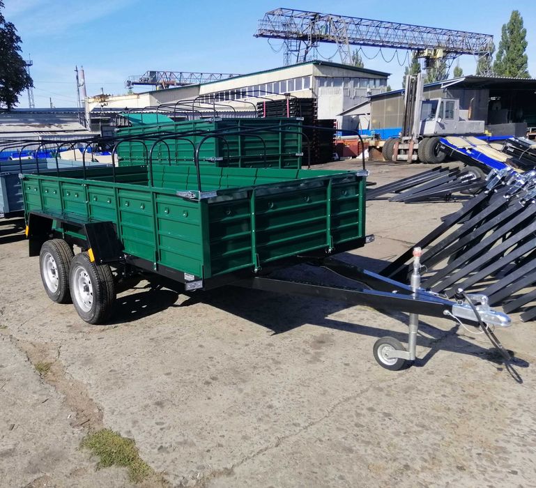 Двовісний причеп Кремінь+ посилений від заводу Коріда-Тех, авто причіп