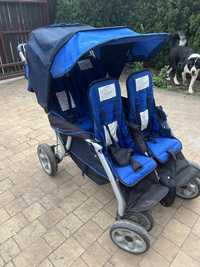 Wózek spacerowy czworaczy dla czwórki dzieci