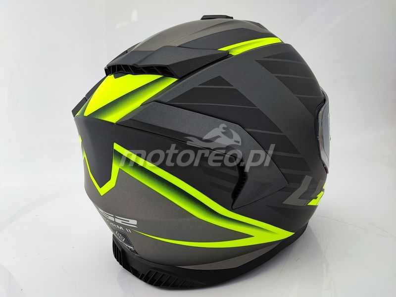 HIT! Kask z Blendą i Pinlockiem LS2 FF800 Storm 2 NERVE Mat Bl. Yellow