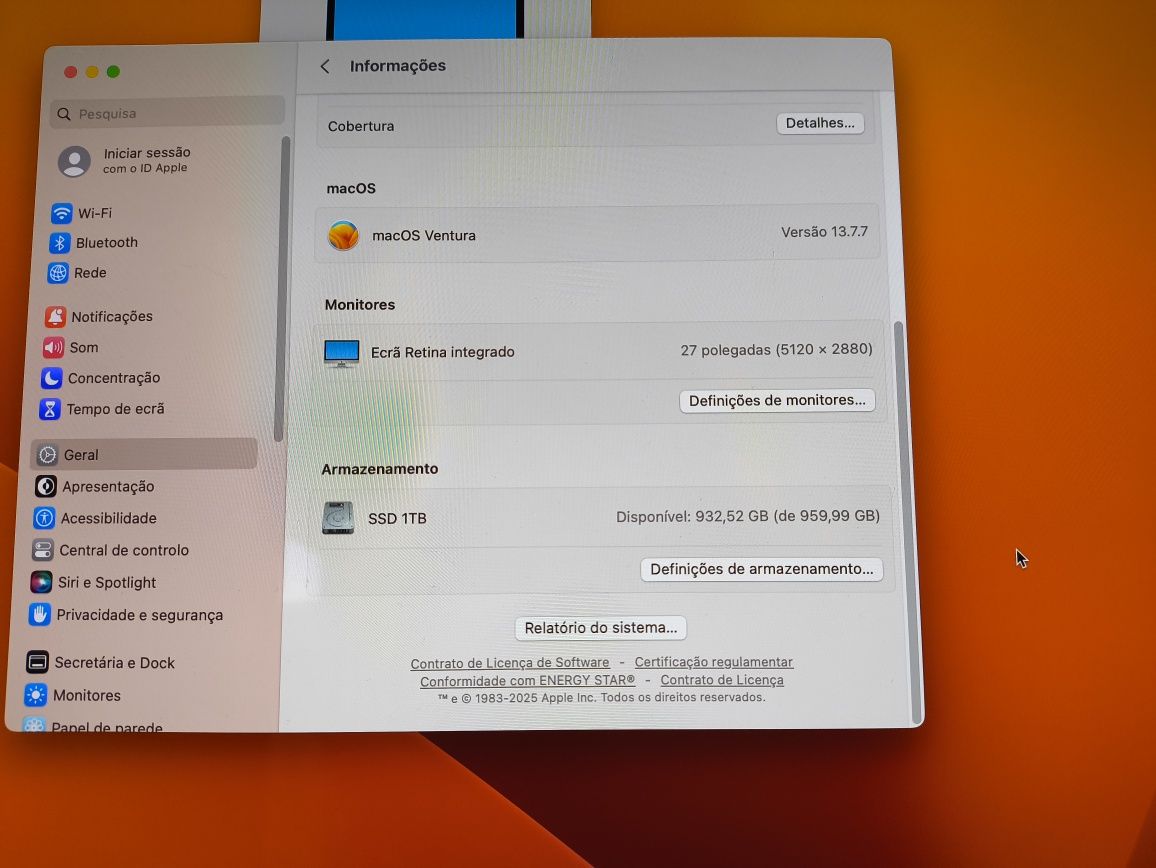 iMac 27 5K Retina SSD 1TB 32GB RAM