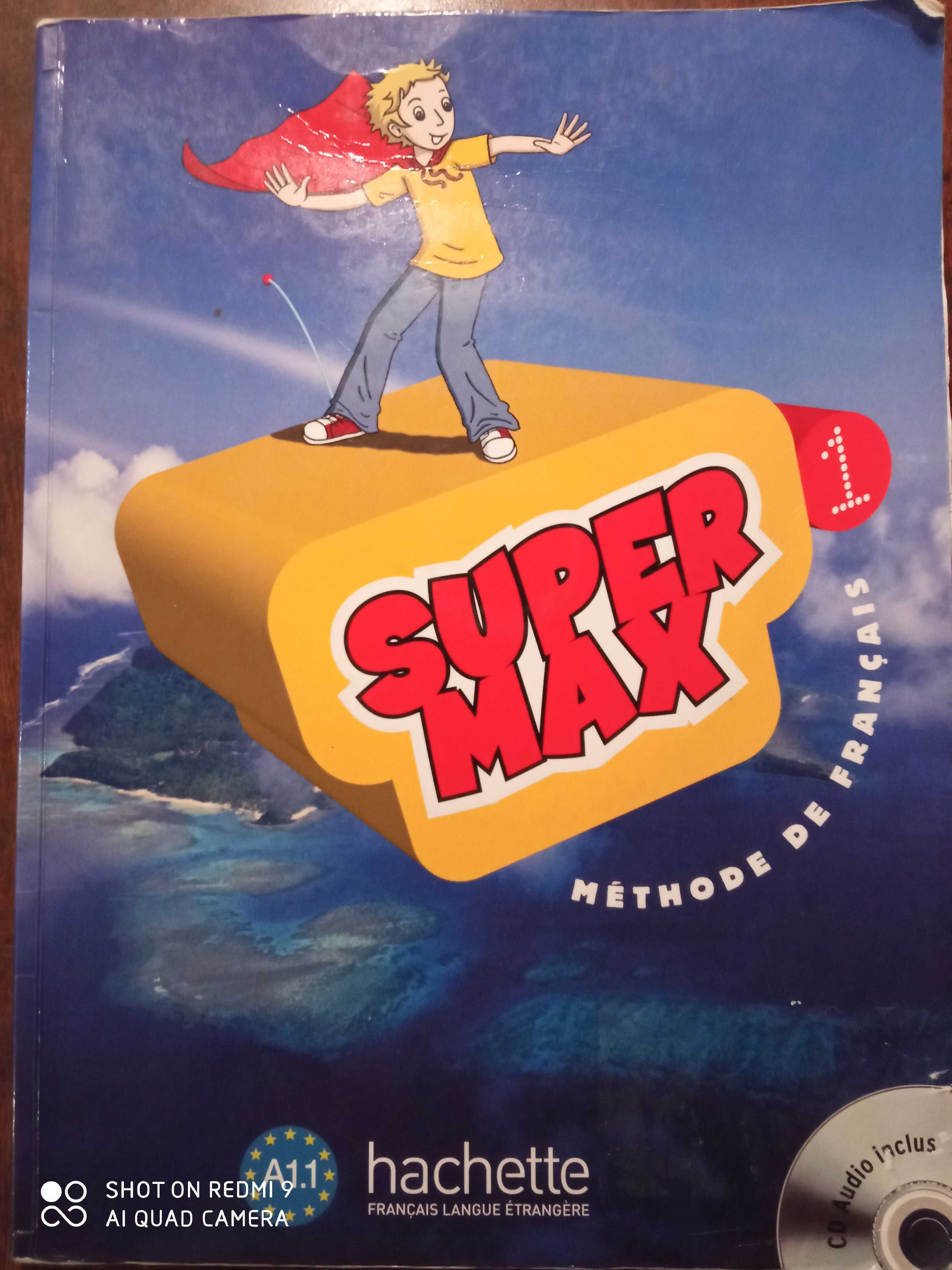 Super max 1 podręcznik z płytą CD do języka francuskiego