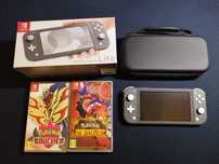 Nintendo Switch Lite + Pokemon Scarlet + Pokemon Shield + Etui ochronn