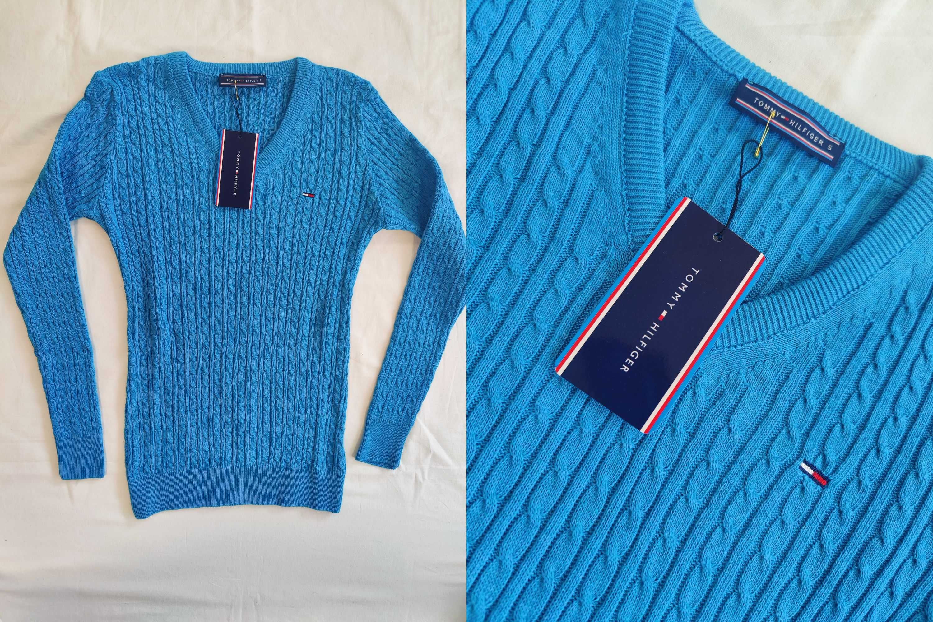 Swetr damski Tommy Hilfiger nowość warkocz sweterek swetry S-XXL