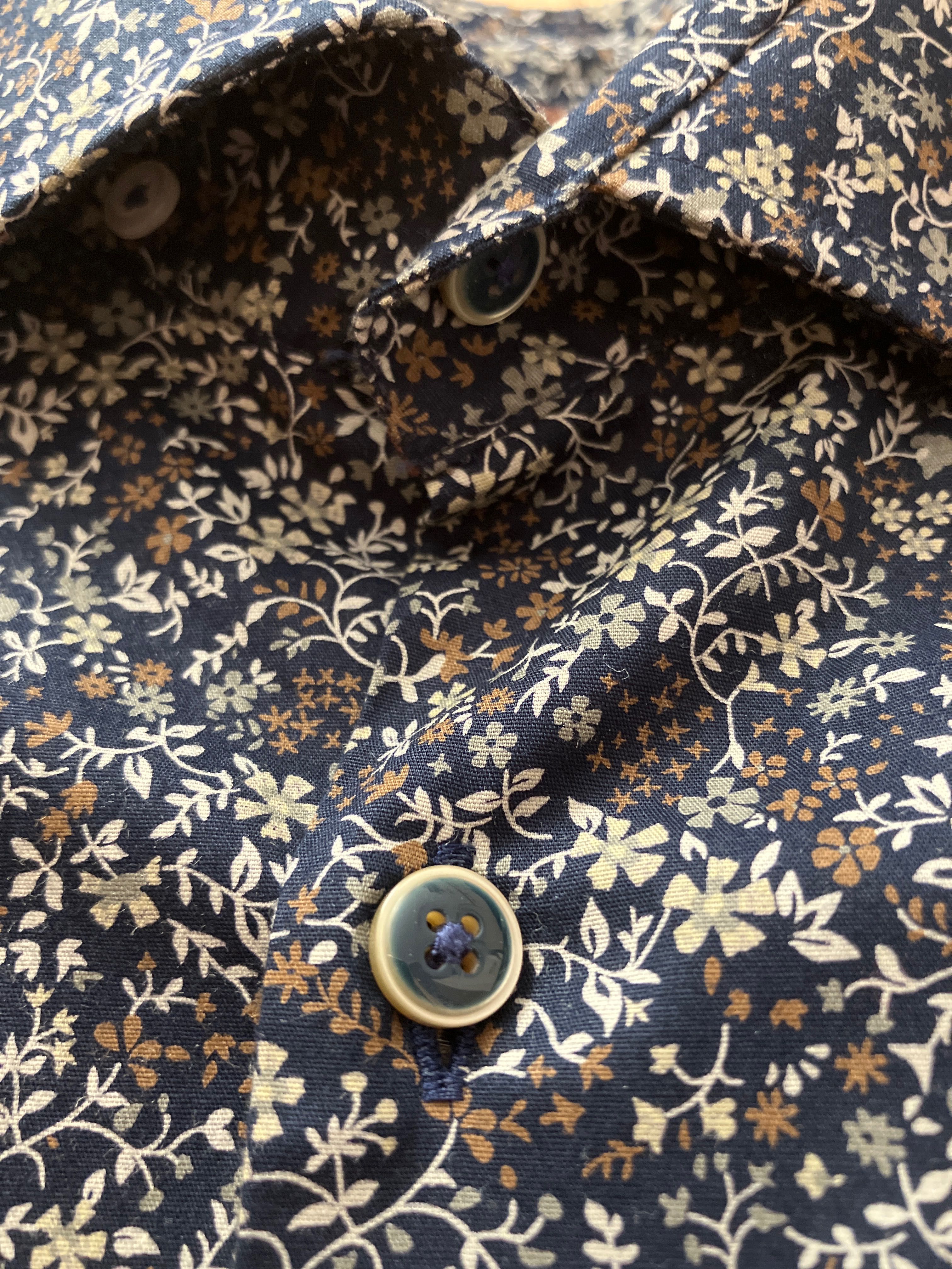 Koszula męska slim fit granatowa r.42