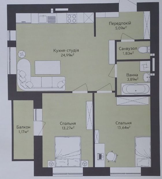 Продаж квартири ЖК WEST TOWERS м.Ужгород