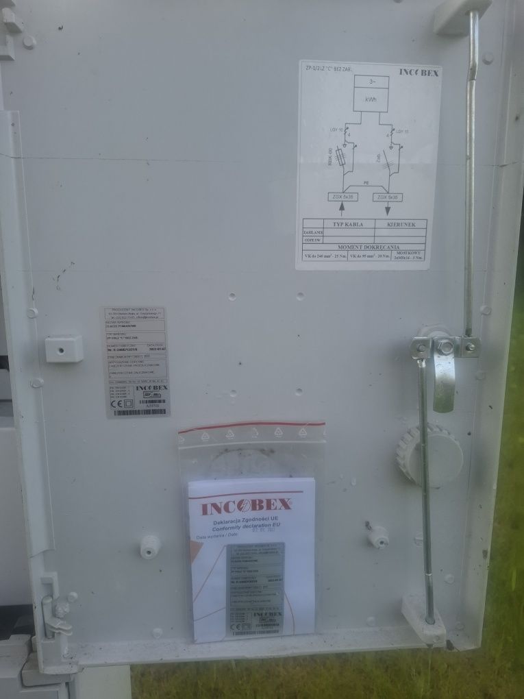 Skrzynka rozdzielcza elektryczna licznikowa z pełnym wyposazenieTauron