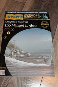 Model kartonowy okrętu USS Mannert L. Abele z wyd. Answer + dodatki