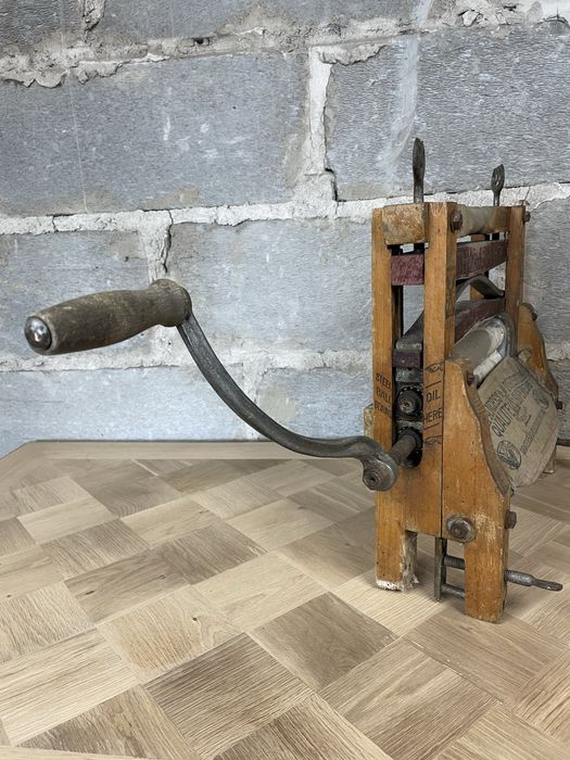 Wyżymaczka magiel ręczny antyk stary sygnowany