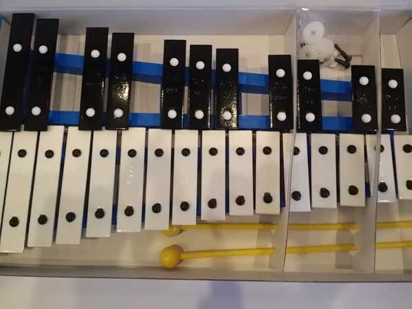 Dzwonki chromatyczne 27 tonowe polskie cymbałki dwurzędowe M05