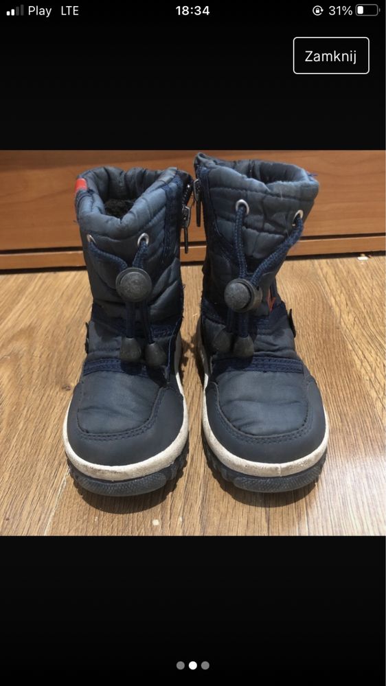 Buty śniegowce na zimę dla chłopca