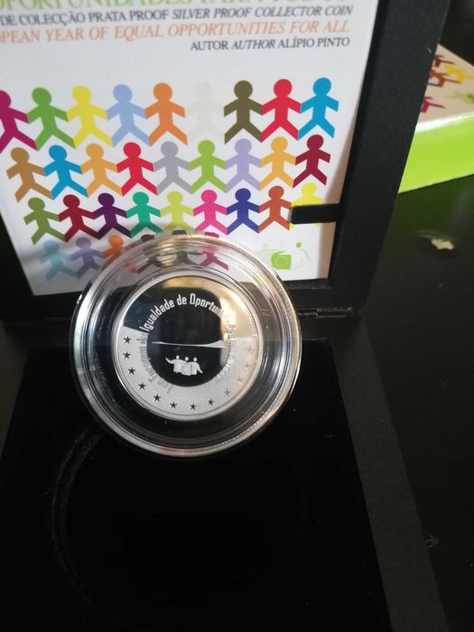 MOEDA PROOF 5€ Ano Europeu da Igualdade de Oportunidades para Todos