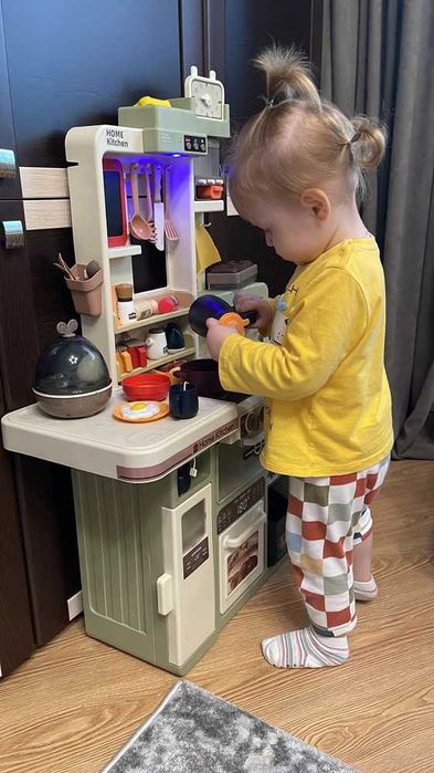 ‼️ХІТ Ціна‼️ Кухня дитяча 42 - 104 предм / звук готування / підсвітка