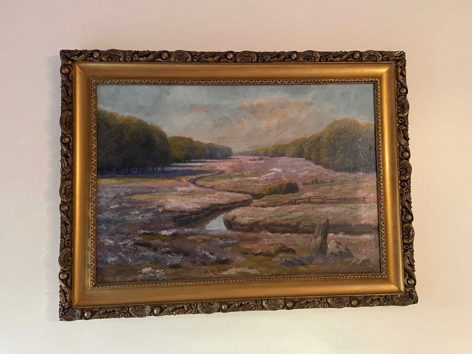 syndyk sprzeda obraz w ramie - Wiosenna/letnia dolina rzeki