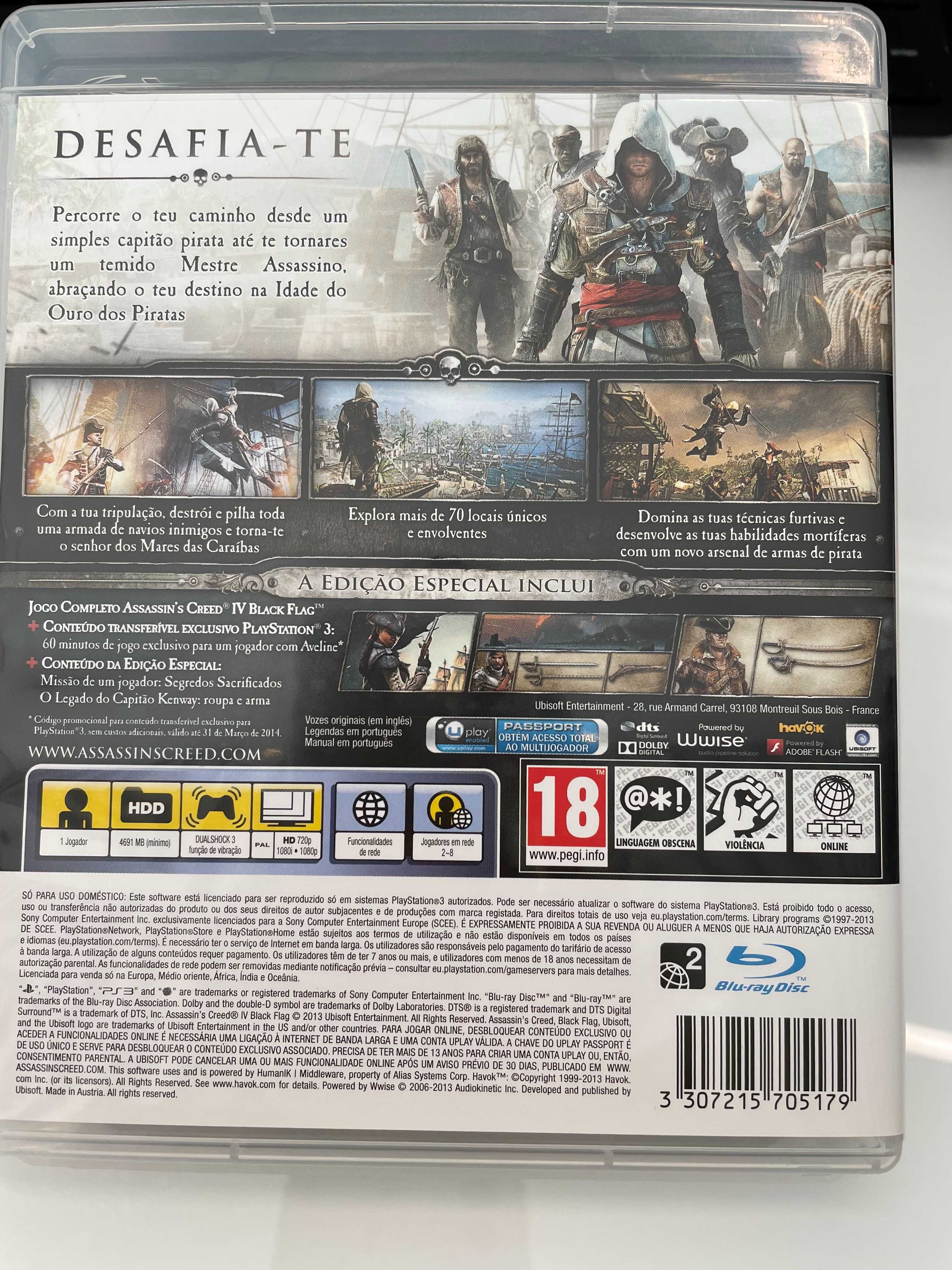 Jogo PS3 - Assassin's Creed IV Black Flag