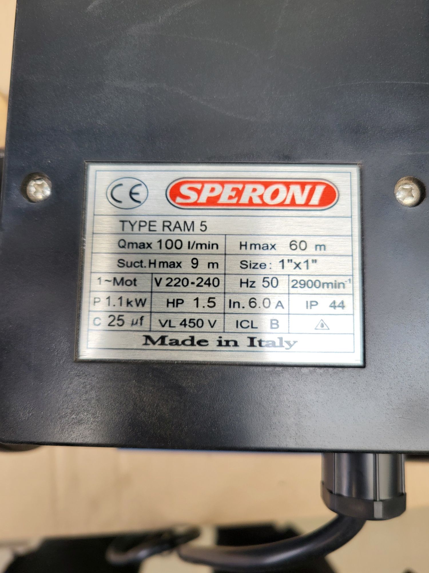 Насос speroni ram 5