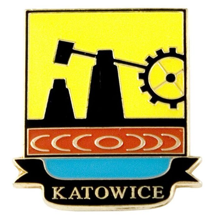 Przypinka, pin herb Katowice