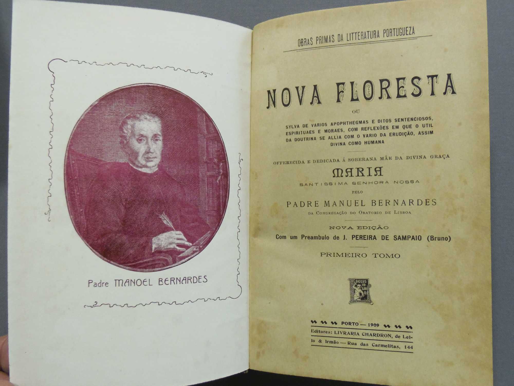 Colecção de Livros Nova Floresta do Padre Manuel Bernardes - 1909/1911