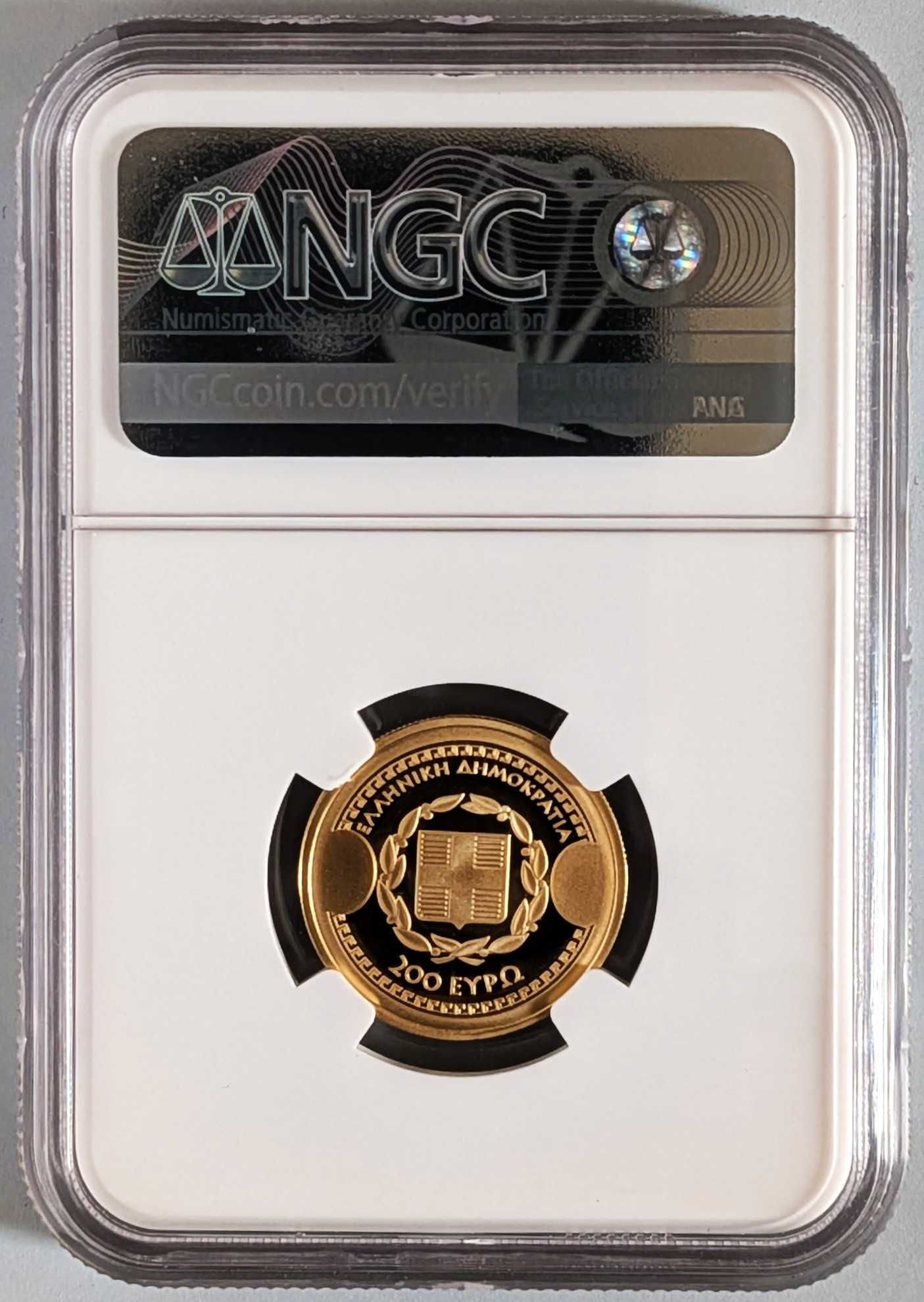Moeda de ouro 2019 Grécia - TUCÍDIDES - NGC PF 70 Ultra Cameo