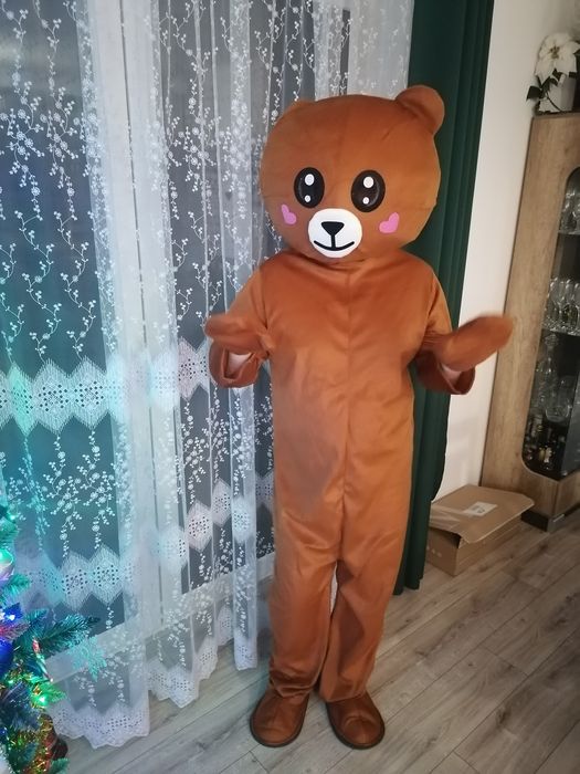 Miś duży biały oraz mniejsze misie