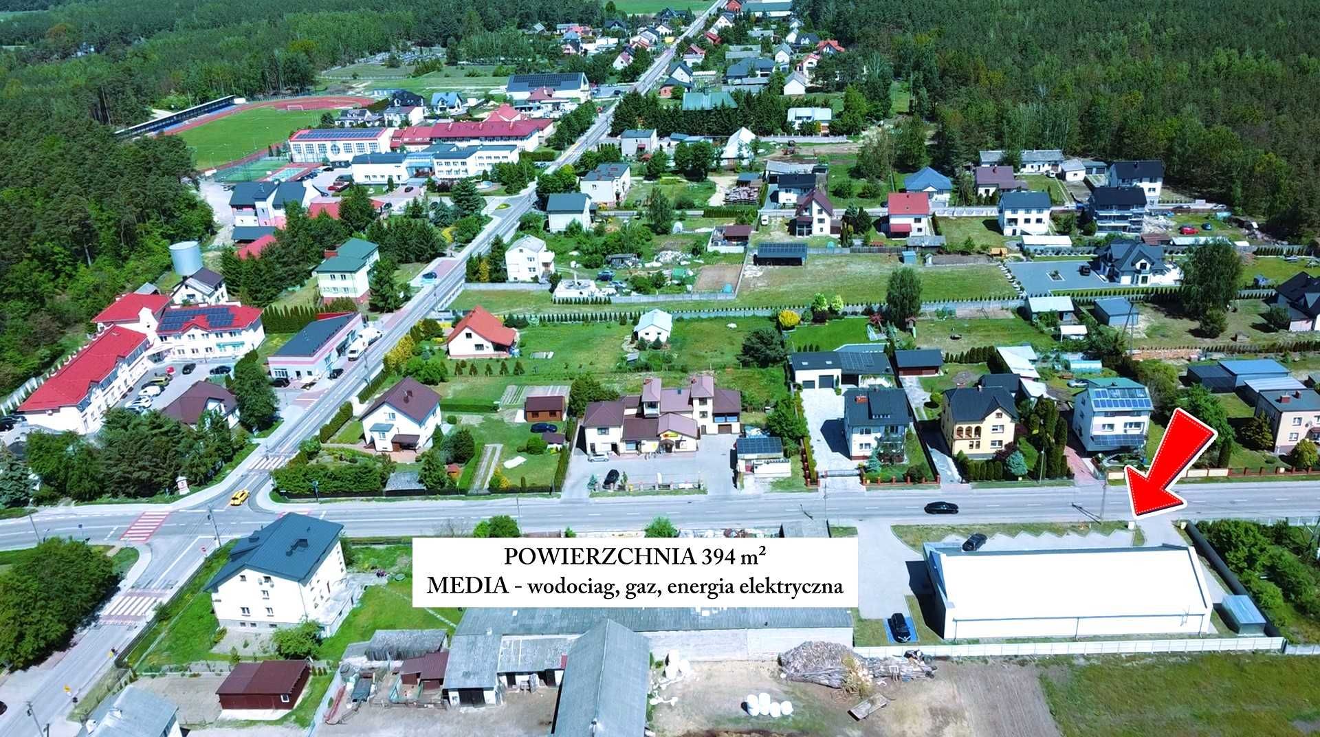 Nowy budynek 395 m² w dużej gminie !!