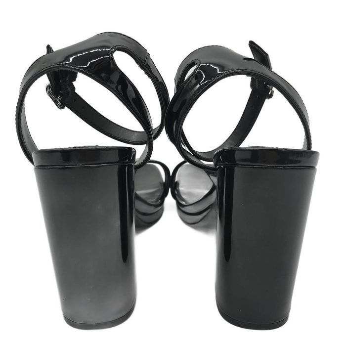 Buty damskie sandały Steve Madden Balt rozmiar 39 czarne lakierowane