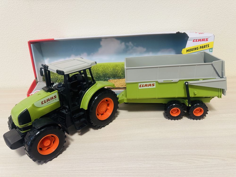 Трактор Dickie Toys Farm з причепом Claas