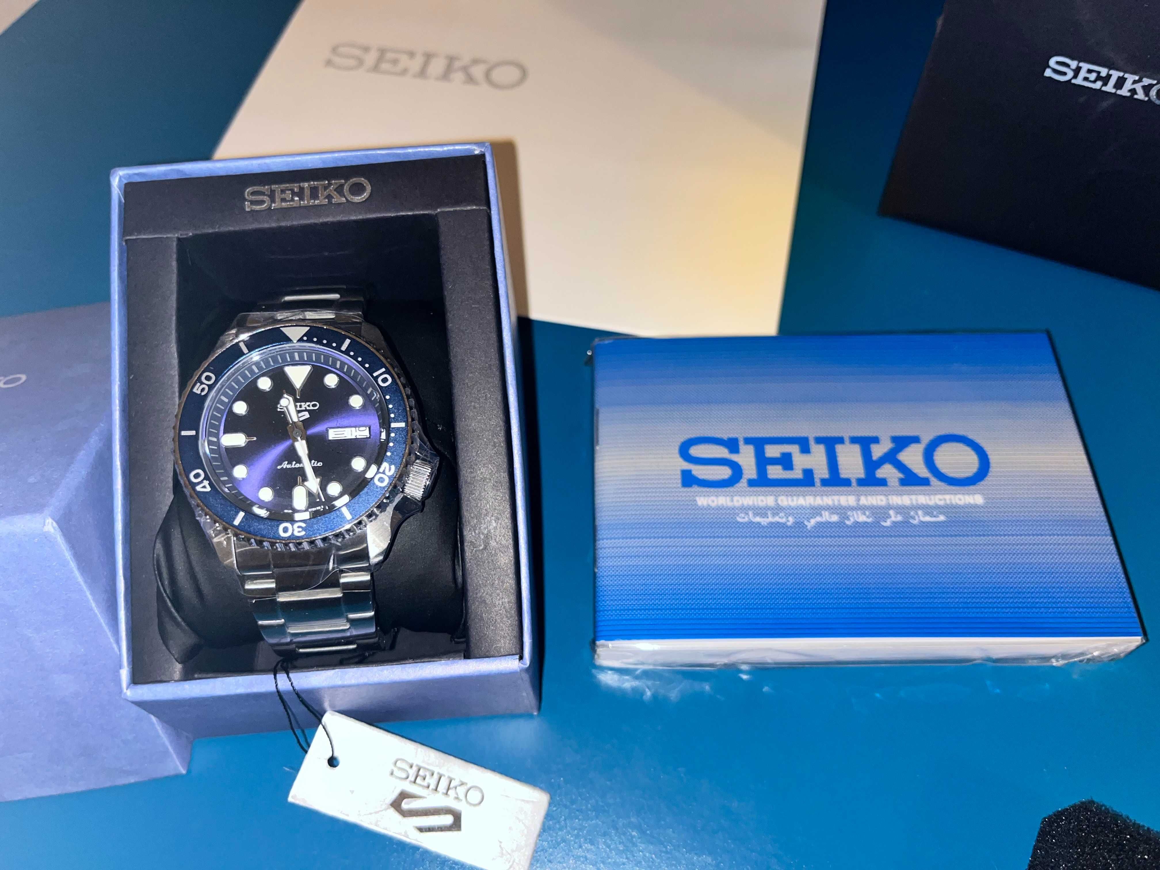 Novo- Conjunto completo – Seiko 5 SRPD51K1 Azul