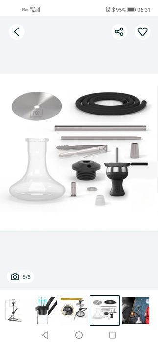 M. ROSENFELD Zestaw fajki wodnej szisza ze stali nierdzewnej