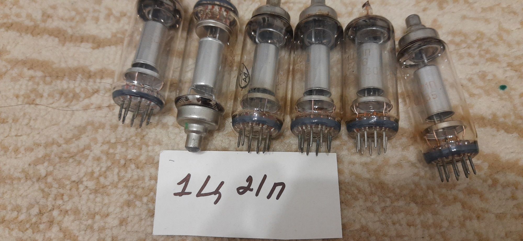Радиолампы 1ц11п, 1ц21п, 2ц2с, 3ц22с, 5ц8с, 6ц4пв, 6ц5с, 6ц10п, 6ц11п,