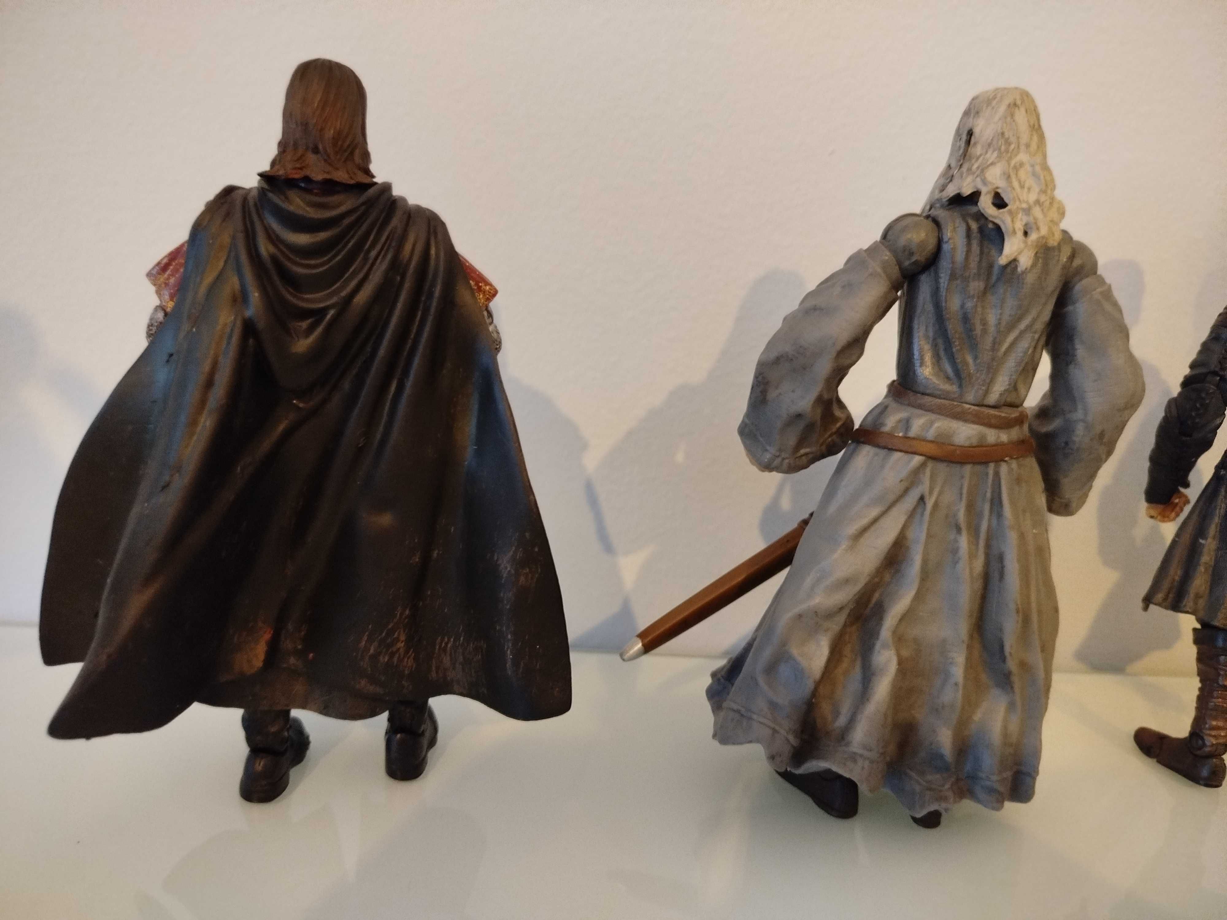 Figuras de acção LOTR- Legolas, Aragorn, Gandalf e Boromir