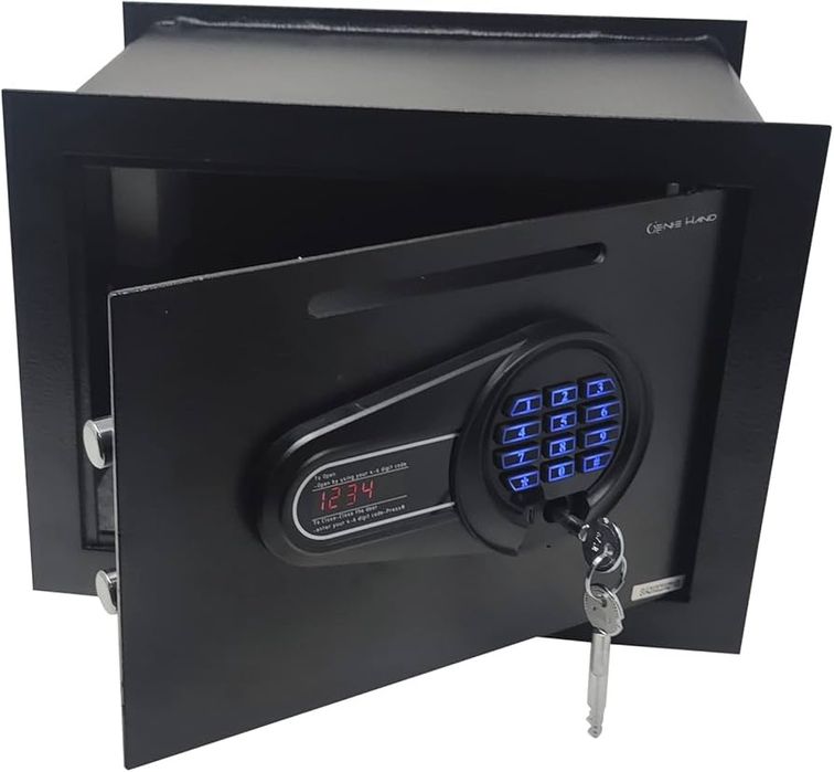 Genie Hand | Depósito de Parede Motorizado Seguro Pequeno com Código d