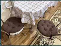 Подушки на стулья, табуреты 30*30см; 35*35см; 40*40см, круглые подушки